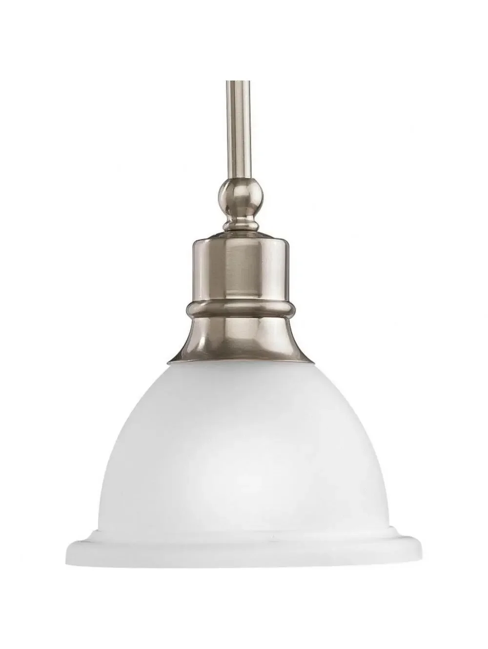 Progress Lighting P5078-09 Madison 1-Light Brushed Nickel Mini-Pendant 53